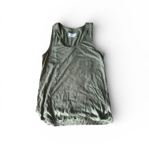 Anthropologie Tops - Anthropologie Olive Green Tank Top